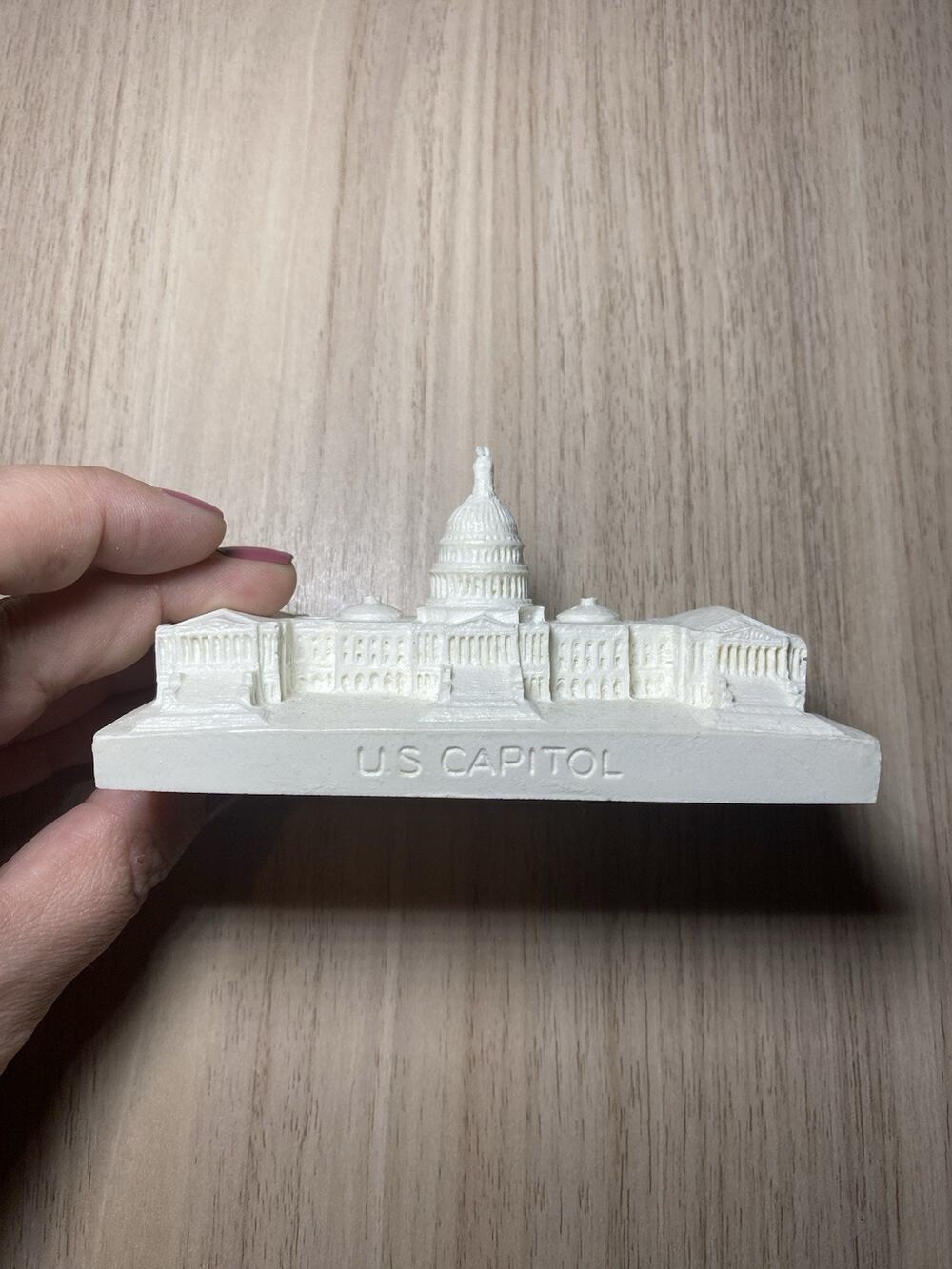 Vintage U.S. Capitol Building Miniature Resin Replica Statue Washington D.C.